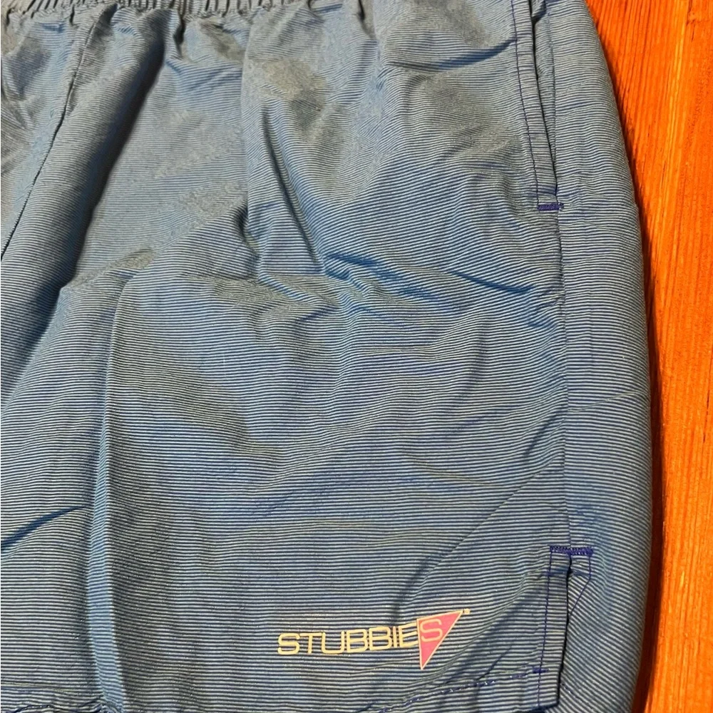 Stubbie Shorts Mens Extra Large Blue‎ Swim Trunks
